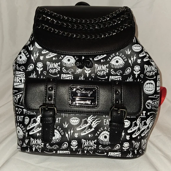 Loungefly | Bags | Loungefly Backpack Disney Black Live  display picture 3
